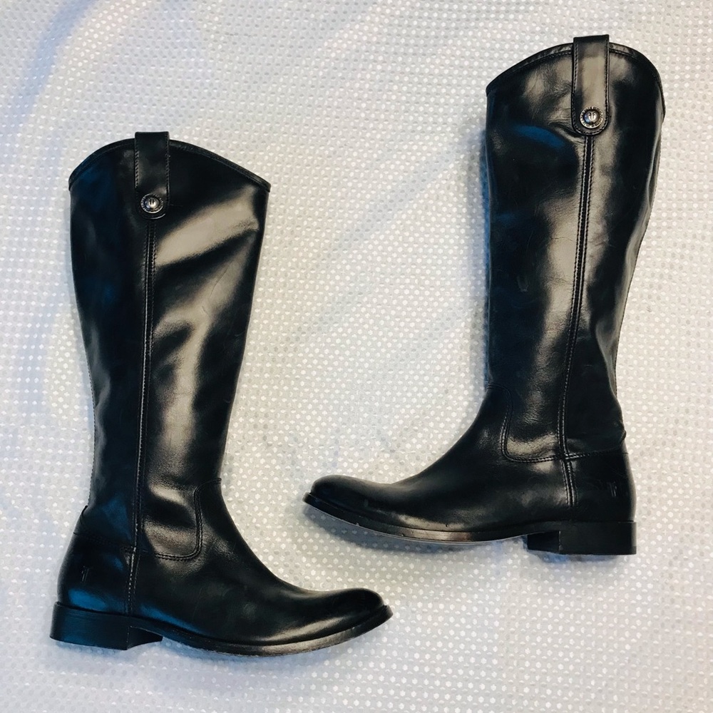 FRYE Melissa inside zip boot in black - Picture 2 of 11